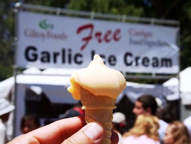 garlic ice cream Garlic Festival