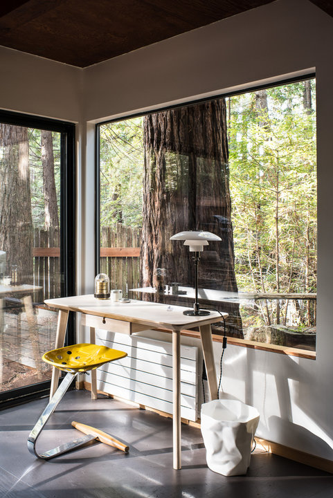Дача в лесу, которая зарабатывает: дизайнеры из США реконструировали старую хижину для туристов