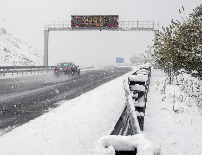 В Испании выпал первый снег