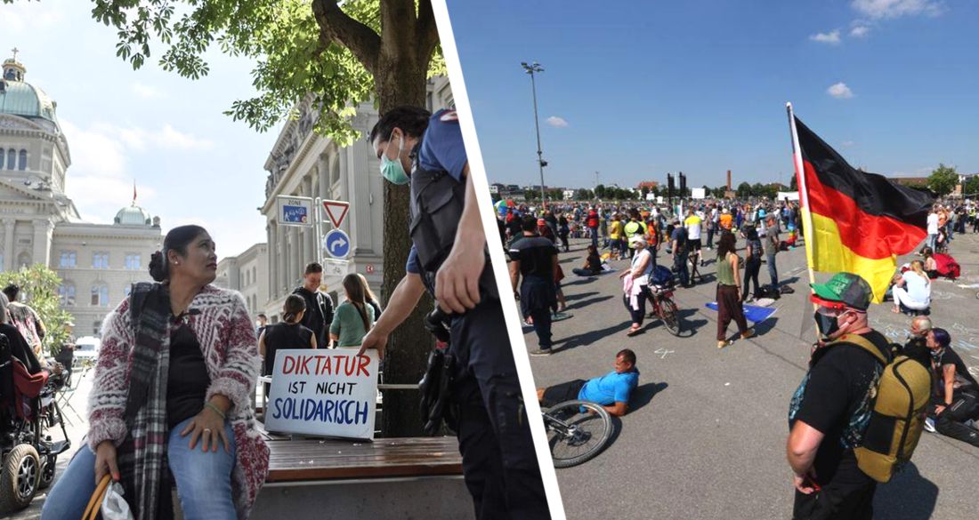 Германия вышла на улицы с протестом против карантина: десятки городов и тысячи участников