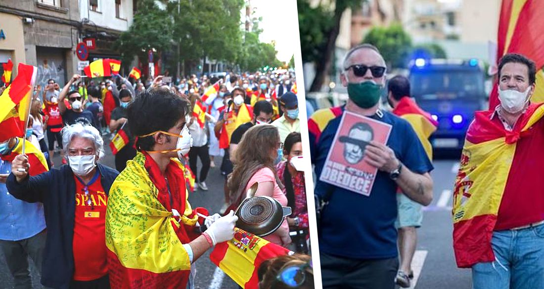 Испания захлебнулась в протестах против карантина и масочного режима