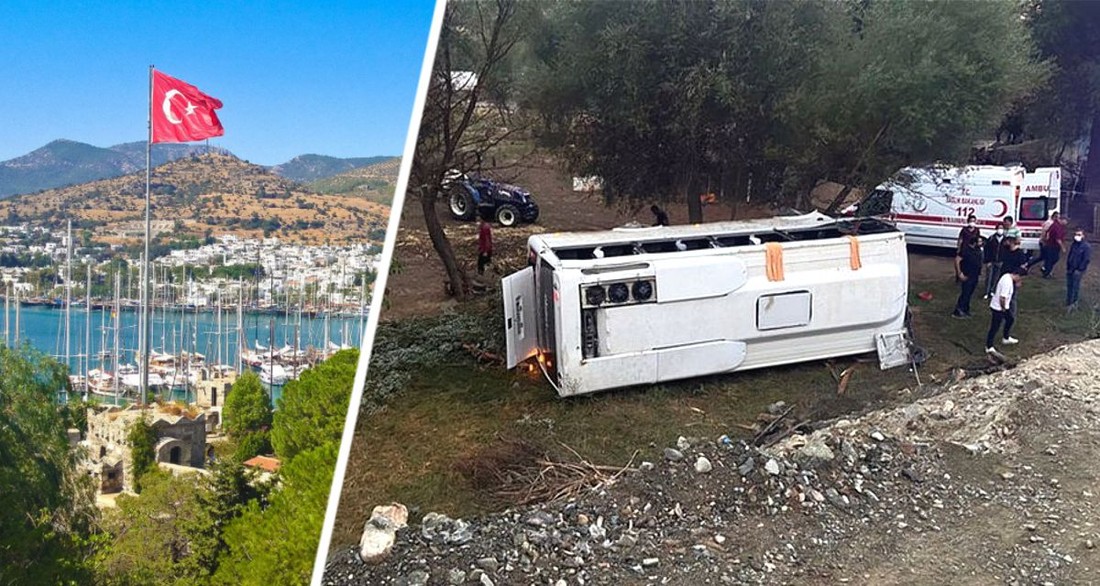 В Турции разбился туристический автобус: 1 человек погиб