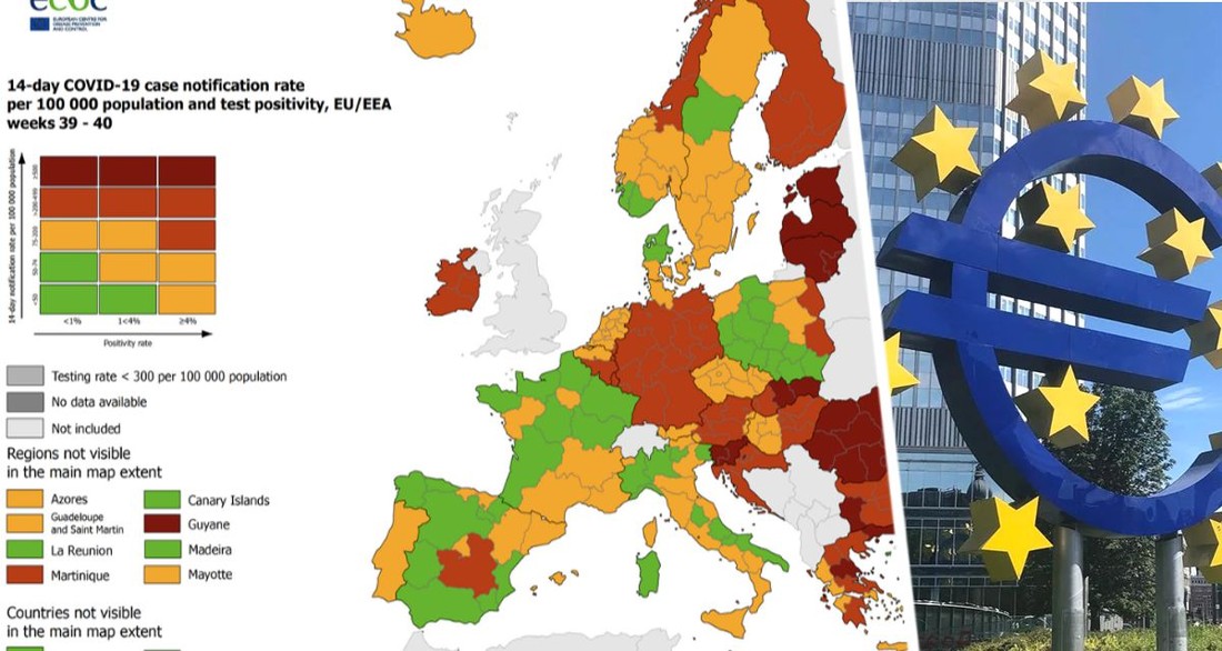 ЕС опубликовал карту новых опасных зон для путешествий: заразные регионы Европы сместились на восток