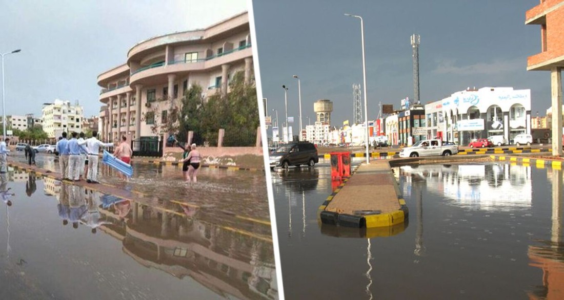 Хургаду затопило: отменены все экскурсии, в отелях откачивают воду